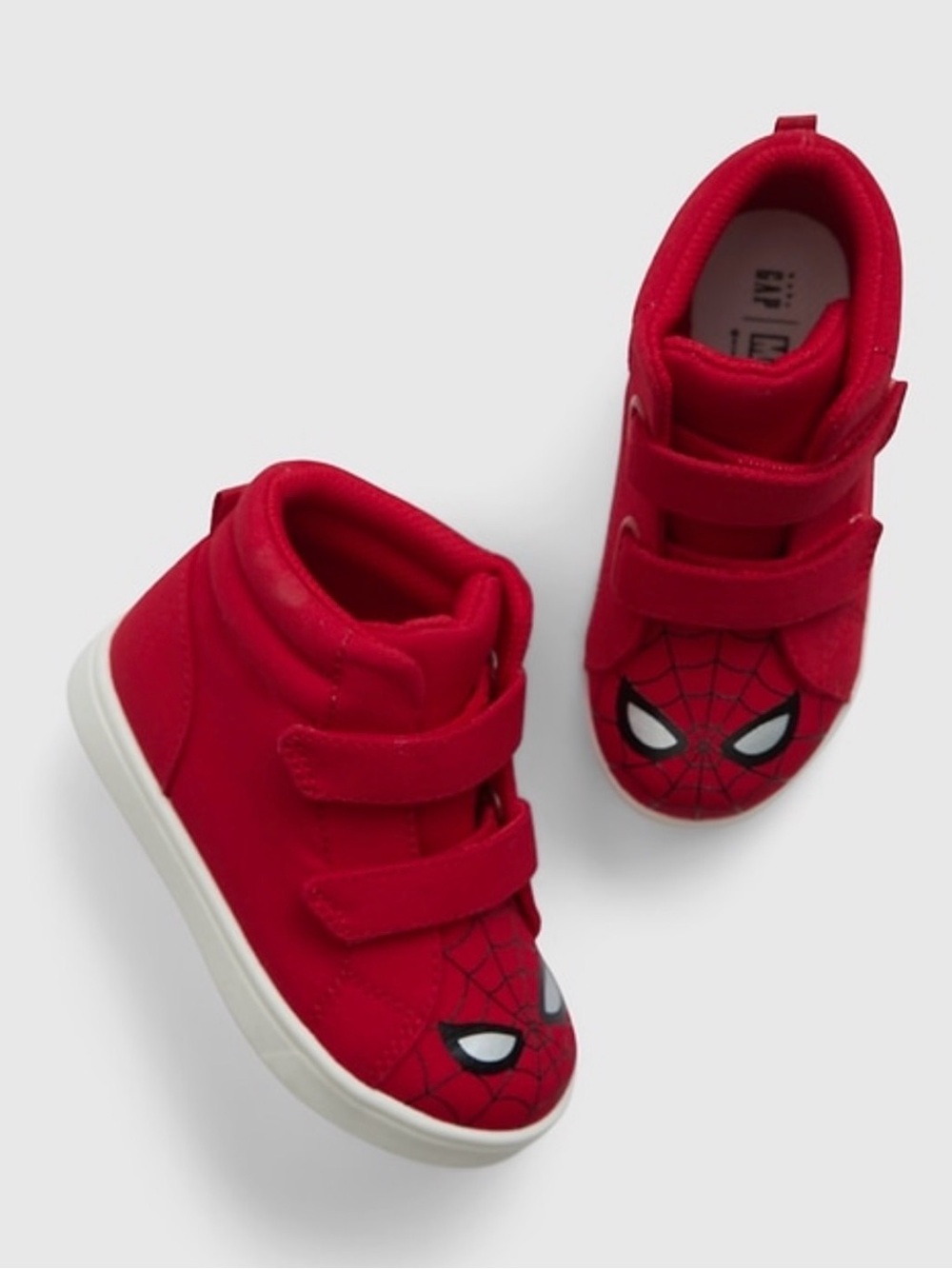 NWT Baby Gap x Marvel Kids Red Spider-Man High-Top Sneakers - size 11